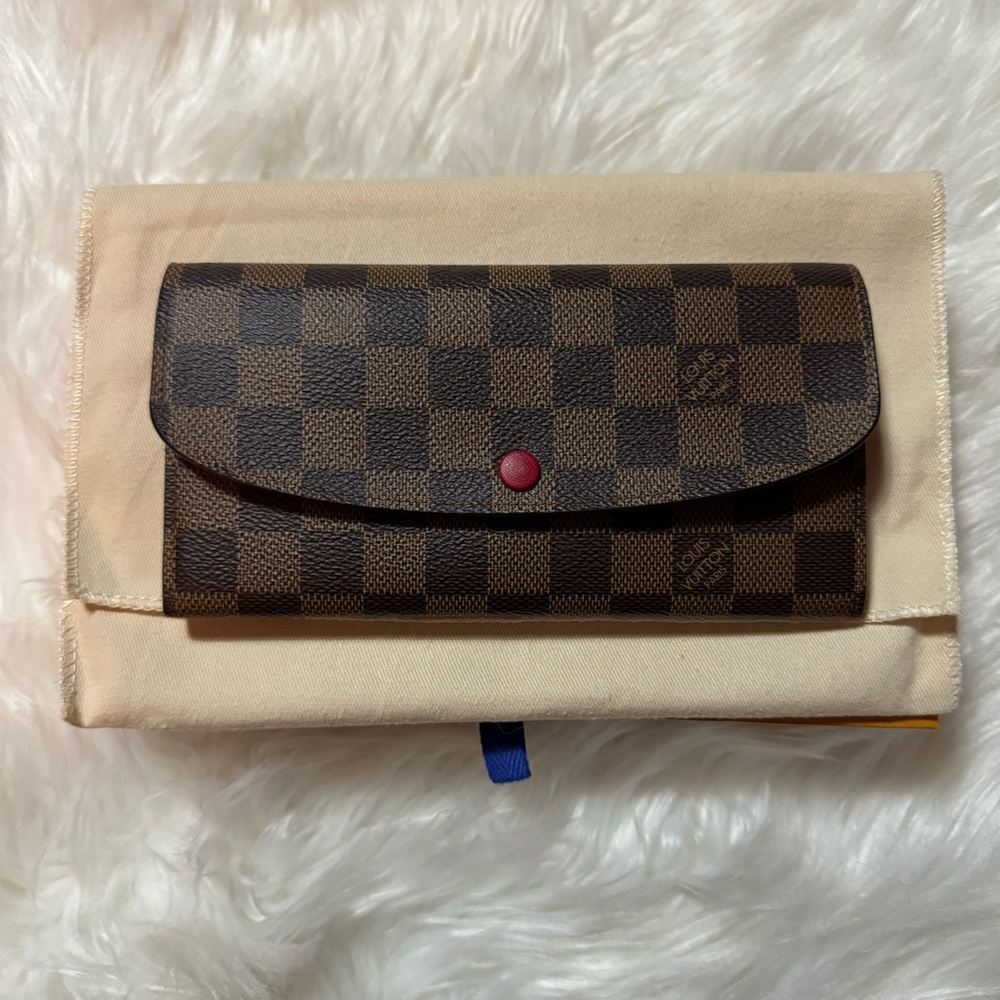 LOUIS VUITTON Emilie Wallet Damier Ebene